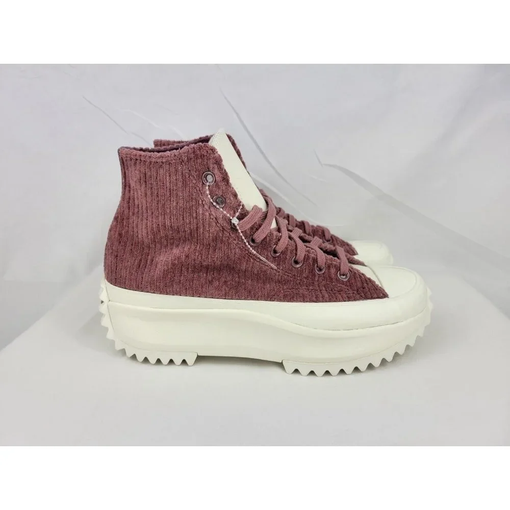 Converse Run Star Hike Platform High Stripe Knit Shoes Mens 8.5 Women 10 A03252C - Picture 1 of 8